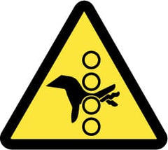 NMC - ISO Label - Black & Yellow, 4" Long x 4" High, Sign Muscle Finish - Exact Tooling