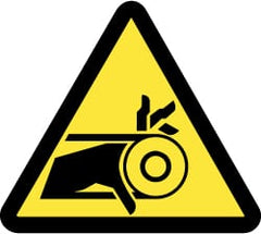 NMC - ISO Label - Black & Yellow, 4" Long x 4" High, Sign Muscle Finish - Exact Tooling