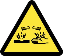 NMC - ISO Label - Black & Yellow, 4" Long x 4" High, Sign Muscle Finish - Exact Tooling