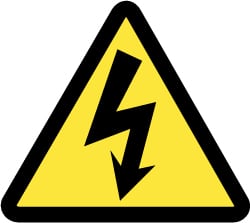 NMC - ISO Label - Black & Yellow, 4" Long x 4" High, Sign Muscle Finish - Exact Tooling