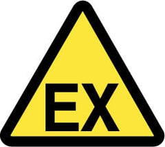 NMC - ISO Label - Black & Yellow, 4" Long x 4" High, Sign Muscle Finish - Exact Tooling