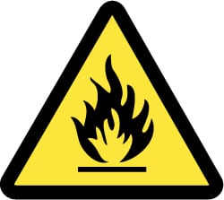 NMC - ISO Label - Black & Yellow, 4" Long x 4" High, Sign Muscle Finish - Exact Tooling