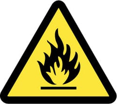 NMC - ISO Label - Black & Yellow, 4" Long x 4" High, Sign Muscle Finish - Exact Tooling