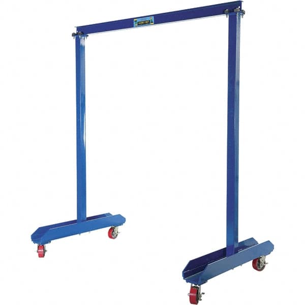 Vestil - 1,000 Lb Load Capacity, Steel Gantry Crane - 6' Span - Exact Tooling