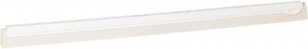 Vikan - 28" Foam Rubber Blade Squeegee Refill - Double Edge, White, Plastic Holder - Exact Tooling