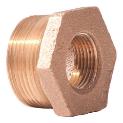 Merit Brass - Brass & Chrome Pipe Fittings Type: Hex Bushing Fitting Size: 2-1/2 x 2 - Exact Tooling