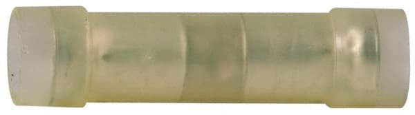 3M - 12 to 10 AWG Compatible, Nylon Fully Insulated, Crimp-On Butt Splice Terminal - Copper Contacts, Zinc Contact Plating, Yellow - Exact Tooling