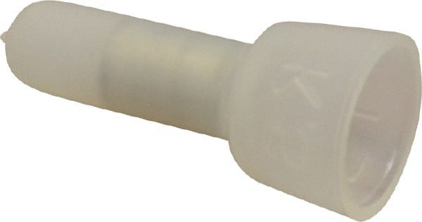 3M - 22 to 16 AWG Compatible, Nylon Fully Insulated, Crimp-On Butt Splice Terminal - Copper Contacts, 0.83" OAL, Clear - Exact Tooling