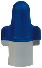 3M - 4, 14 to 2, 6 AWG, 600 Volt, Flame Retardant, Wing Twist on Wire Connector - Blue & Gray, 221°F - Exact Tooling
