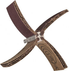 Merit Abrasives - 60 Grit, Coated, Aluminum Oxide Bore Polisher - Medium Grade, 15,000 RPM, Polishes Bores with 2-1/2 to 3" Diam - Exact Tooling