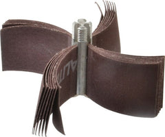 Merit Abrasives - 180 Grit, Coated, Aluminum Oxide Bore Polisher - Very Fine Grade, 15,000 RPM, Polishes Bores with 2-1/2 to 3" Diam - Exact Tooling