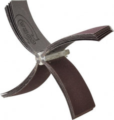 Merit Abrasives - 120 Grit, Coated, Aluminum Oxide Bore Polisher - Fine Grade, 10,000 RPM, Polishes Bores with 3-1/8 to 4" Diam - Exact Tooling