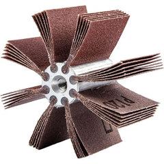 Merit Abrasives - 120 Grit, Coated, Aluminum Oxide Bore Polisher - Fine Grade, 16,000 RPM, Polishes Bores with 2 to 2-1/2" Diam - Exact Tooling