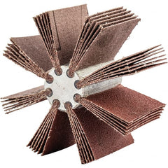 Merit Abrasives - 180 Grit, Coated, Aluminum Oxide Bore Polisher - Very Fine Grade, 16,000 RPM, Polishes Bores with 2 to 2-1/2" Diam - Exact Tooling