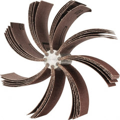 Merit Abrasives - 80 Grit, Coated, Aluminum Oxide Bore Polisher - Medium Grade, 8,000 RPM, Polishes Bores with 4-1/4 to 5-1/4" Diam - Exact Tooling