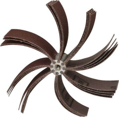 Merit Abrasives - 60 Grit, Coated, Aluminum Oxide Bore Polisher - Medium Grade, 8,000 RPM, Polishes Bores with 5-1/4 to 5-7/8" Diam - Exact Tooling