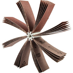 Merit Abrasives - 240 Grit, Coated, Aluminum Oxide Bore Polisher - Very Fine Grade, 8,000 RPM, Polishes Bores with 5-1/4 to 5-7/8" Diam - Exact Tooling