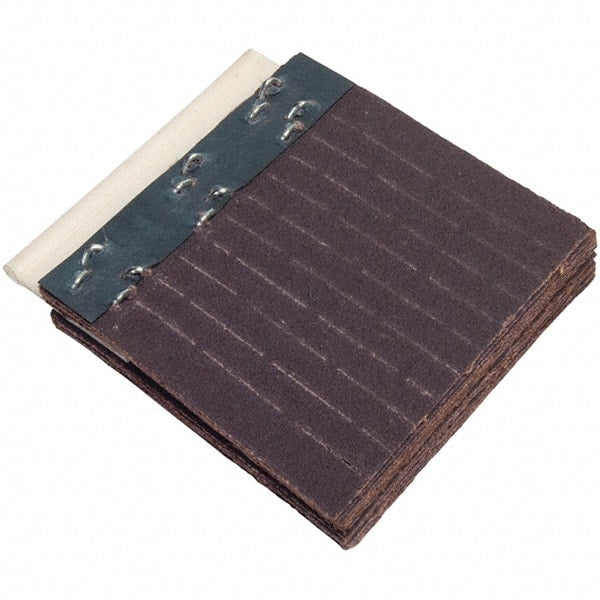 Merit Abrasives - 60 Grit, Scored Surface, Aluminum Oxide Flex Drum Flap Wheel Refill - Medium Grade, 2-3/4" Trim Length x 2" Wide x 1/4" Thick, Resin Bond - Exact Tooling