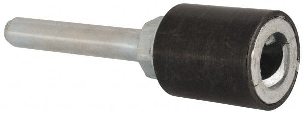 Merit Abrasives - 3/4" Diam Quick-Change Type R Disc Backing Pad - 1/4" Shank Diam, Medium Density, 40,000 RPM, Power-Lock Type 3 Compatible - Exact Tooling