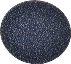 Merit Abrasives - 2" Disc Diam, 36 Grit, Zirconia Alumina Quick Change Disc - Type R Attaching System, Coated, Blue, Very Coarse Grade, 30,000 RPM - Exact Tooling
