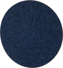 Merit Abrasives - 3" Disc Diam, 40 Grit, Zirconia Alumina Quick Change Disc - Type R Attaching System, Coated, Blue, Coarse Grade, 20,000 RPM - Exact Tooling