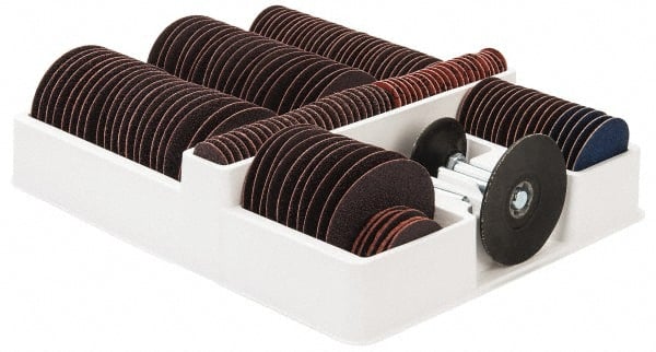 Merit Abrasives - 1, 2, 3" Disc Diam, Abrasive Disc Kit - Coated, Zirconia Alumina - Exact Tooling