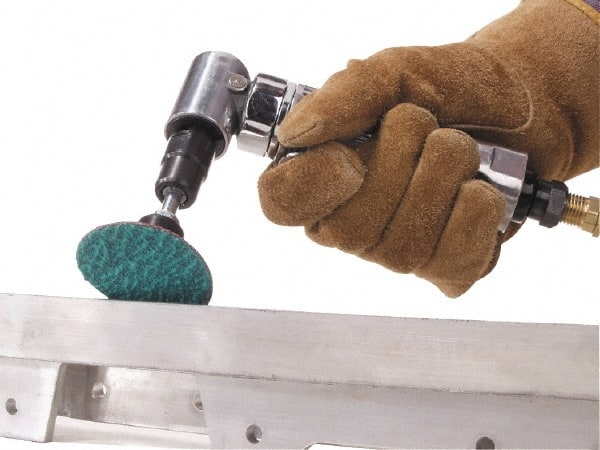 Merit Abrasives - 1-1/2" Disc Diam, 36 Grit, Zirconia Alumina Quick Change Disc - Type S Attaching System, Coated, Blue, Very Coarse Grade, 30,000 RPM, R801 Series - Exact Tooling