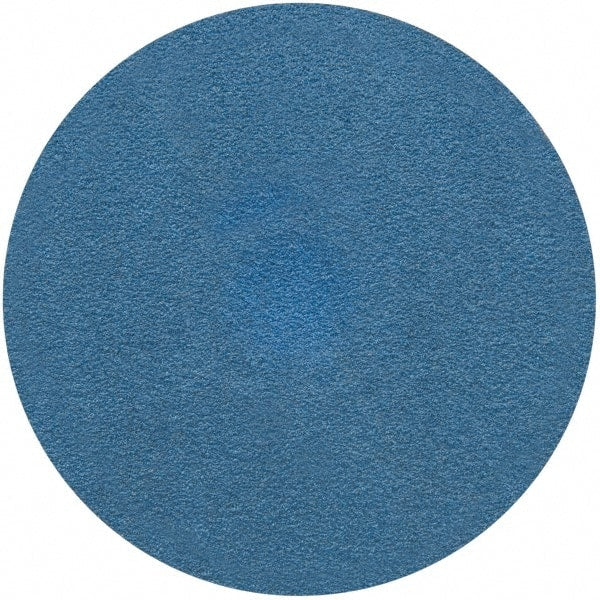 Merit Abrasives - 3" Disc Diam, 80 Grit, Zirconia Alumina Quick Change Disc - Type S Attaching System, Coated, Blue, Medium Grade, 20,000 RPM - Exact Tooling