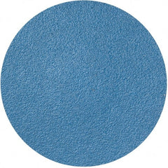 Merit Abrasives - 3" Disc Diam, 80 Grit, Zirconia Alumina Quick Change Disc - Type R Attaching System, Coated, Blue, Medium Grade, 20,000 RPM - Exact Tooling