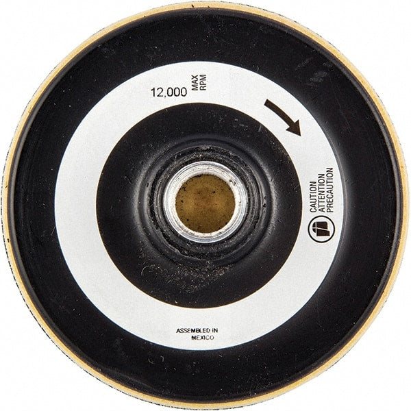 Merit Abrasives - 4" Diam Hook & Loop Disc Backing Pad - 13,000 RPM - Exact Tooling