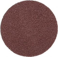 Merit Abrasives - 3" Diam, 36 Grit Aluminum Oxide Adhesive PSA Disc - Very Coarse, Black, Cloth Backing, Flexible - Exact Tooling