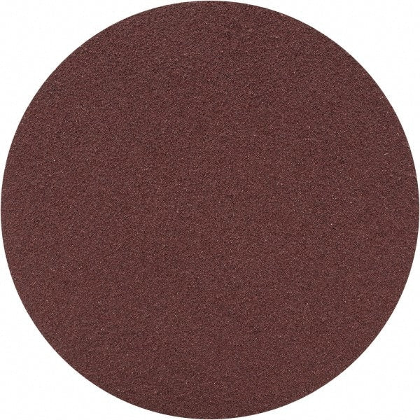 Merit Abrasives - 3" Diam, 120 Grit Aluminum Oxide Adhesive PSA Disc - Medium Grade, Black, Cloth Backing, Flexible - Exact Tooling
