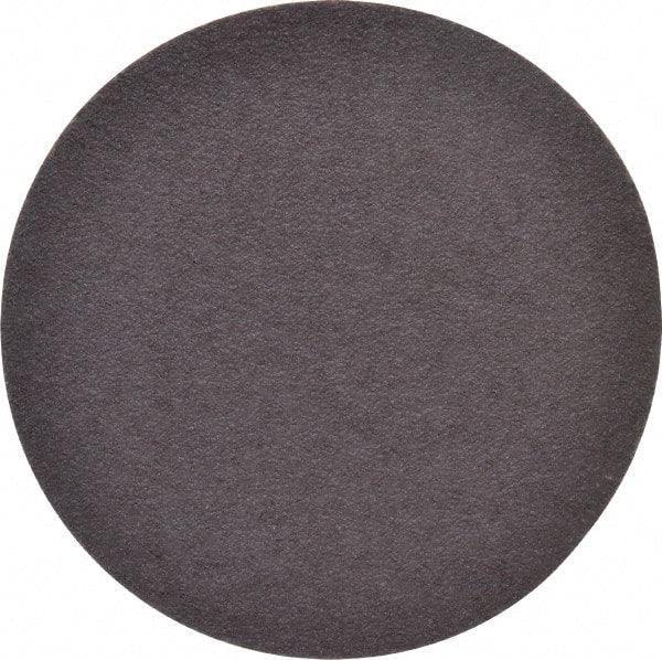 Merit Abrasives - 4" Diam, 60 Grit Aluminum Oxide Adhesive PSA Disc - Coarse Grade, Black, Cloth Backing, Flexible - Exact Tooling