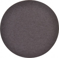 Merit Abrasives - 4" Diam, 60 Grit Aluminum Oxide Adhesive PSA Disc - Coarse Grade, Black, Cloth Backing, Flexible - Exact Tooling