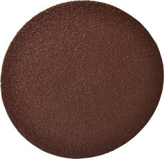 Merit Abrasives - 5" Diam, 36 Grit Aluminum Oxide Adhesive PSA Disc - Very Coarse, Black, Cloth Backing, Flexible - Exact Tooling