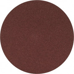 Merit Abrasives - 5" Diam, 100 Grit Aluminum Oxide Adhesive PSA Disc - Medium Grade, Black, Cloth Backing, Flexible - Exact Tooling