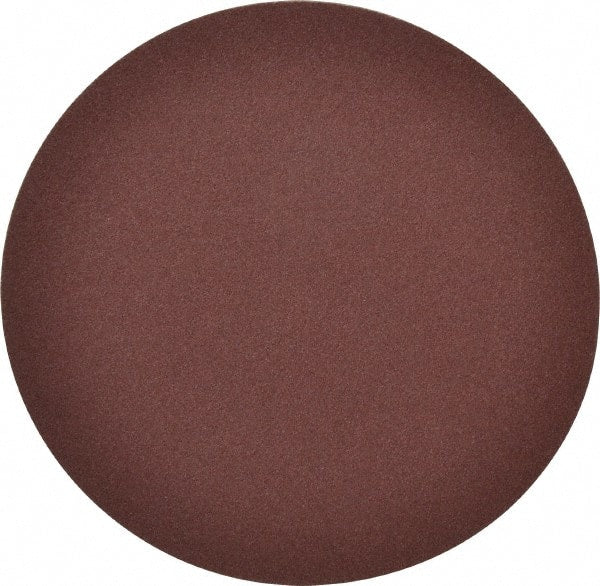 Merit Abrasives - 6" Diam, 100 Grit Aluminum Oxide Adhesive PSA Disc - Medium Grade, Black, Cloth Backing, Flexible - Exact Tooling