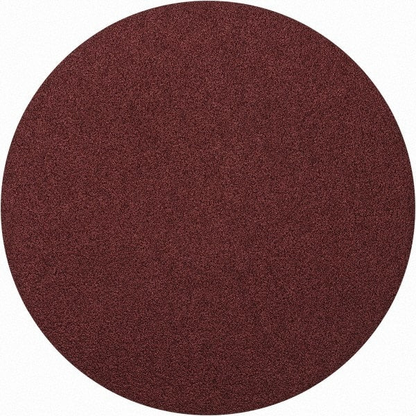 Merit Abrasives - 8" Diam, 50 Grit Aluminum Oxide Adhesive PSA Disc - Coarse Grade, Black, Cloth Backing, Flexible - Exact Tooling