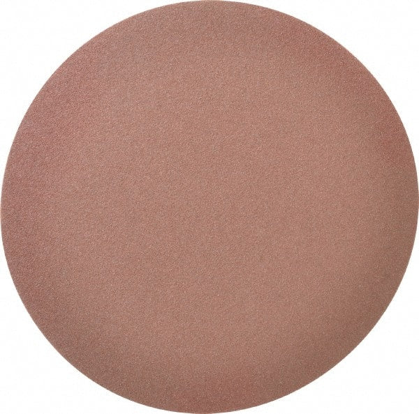 Merit Abrasives - 8" Diam, 60 Grit Aluminum Oxide Adhesive PSA Disc - Coarse Grade, Black, Cloth Backing, Flexible - Exact Tooling