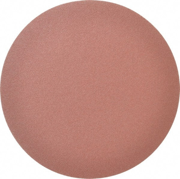 Merit Abrasives - 8" Diam, 80 Grit Aluminum Oxide Adhesive PSA Disc - Coarse Grade, Black, Cloth Backing, Flexible - Exact Tooling