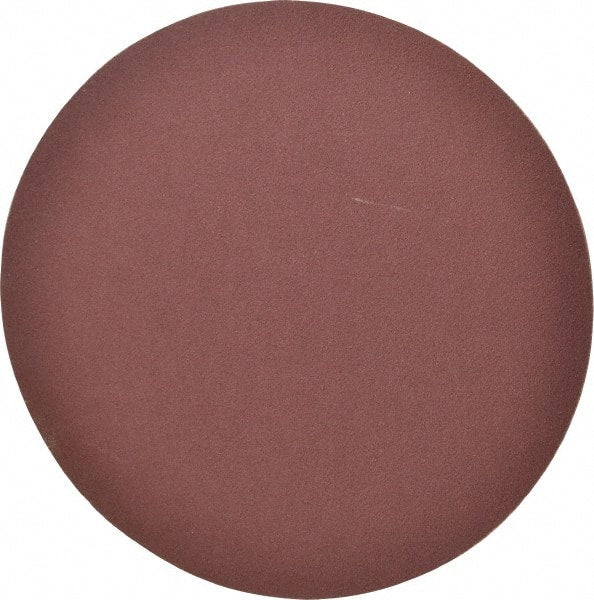 Merit Abrasives - 8" Diam, 120 Grit Aluminum Oxide Adhesive PSA Disc - Medium Grade, Black, Cloth Backing, Flexible - Exact Tooling