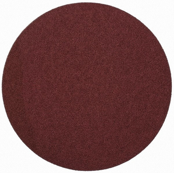 Merit Abrasives - 9" Diam, 50 Grit Aluminum Oxide Adhesive PSA Disc - Coarse Grade, Black, Cloth Backing, Flexible - Exact Tooling