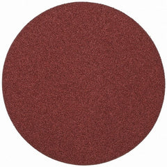 Merit Abrasives - 10" Diam, 36 Grit Aluminum Oxide Adhesive PSA Disc - Very Coarse, Black, Cloth Backing, Flexible - Exact Tooling
