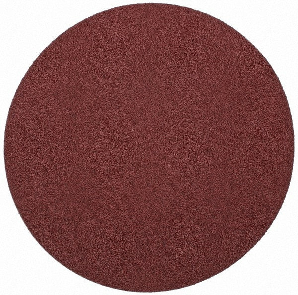 Merit Abrasives - 10" Diam, 40 Grit Aluminum Oxide Adhesive PSA Disc - Very Coarse, Black, Cloth Backing, Flexible - Exact Tooling
