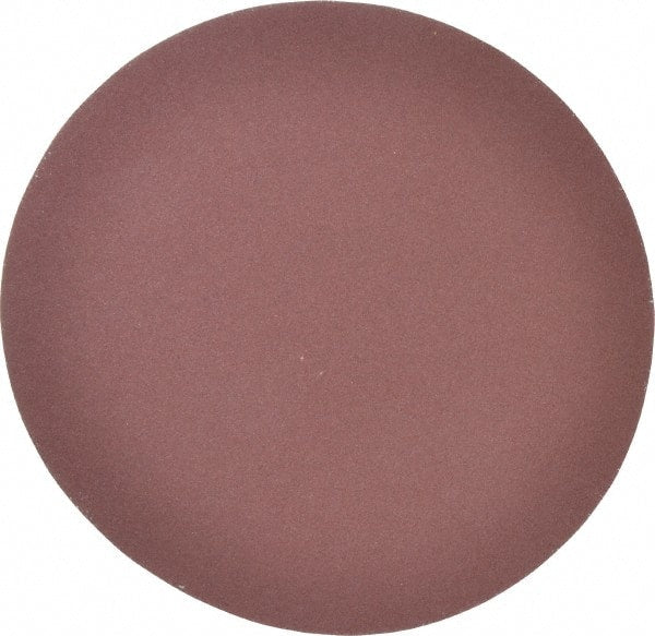 Merit Abrasives - 10" Diam, 100 Grit Aluminum Oxide Adhesive PSA Disc - Medium Grade, Black, Cloth Backing, Flexible, Use with Stationary Disc Sanders - Exact Tooling