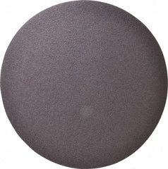 Merit Abrasives - 12" Diam, 36 Grit Aluminum Oxide Adhesive PSA Disc - Very Coarse, Black, Cloth Backing, Flexible - Exact Tooling
