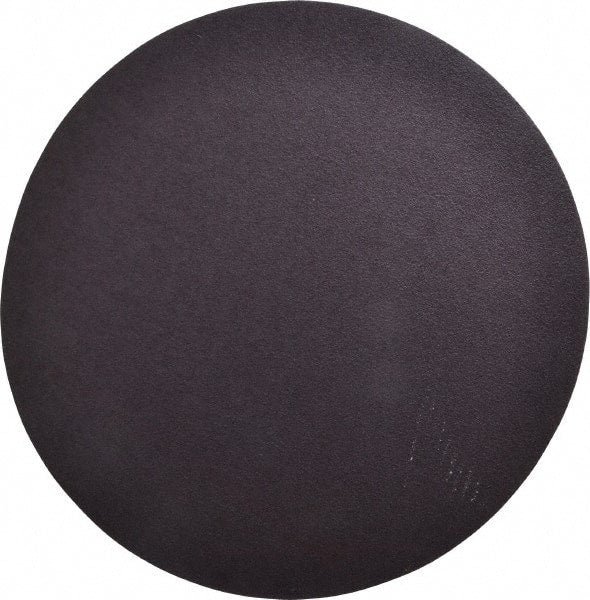 Merit Abrasives - 12" Diam, 60 Grit Aluminum Oxide Adhesive PSA Disc - Coarse Grade, Black, Cloth Backing, Flexible, Use with Stationary Disc Sanders - Exact Tooling
