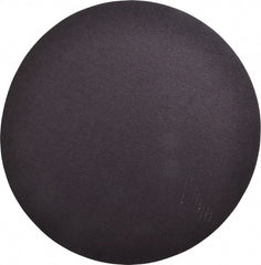 Merit Abrasives - 12" Diam, 60 Grit Aluminum Oxide Adhesive PSA Disc - Coarse Grade, Black, Cloth Backing, Flexible, Use with Stationary Disc Sanders - Exact Tooling
