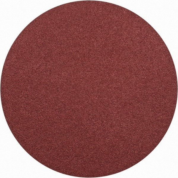 Merit Abrasives - 16" Diam, 40 Grit Aluminum Oxide Adhesive PSA Disc - Very Coarse, Black, Cloth Backing, Flexible - Exact Tooling