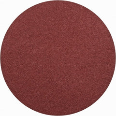 Merit Abrasives - 16" Diam, 40 Grit Aluminum Oxide Adhesive PSA Disc - Very Coarse, Black, Cloth Backing, Flexible - Exact Tooling